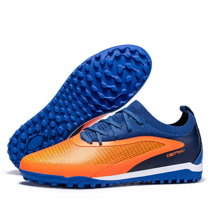 New Men's Soccer Shoes Professional Society Turf Training Football Field Boots Non-Slip TF/FG Indoor Football Shoes Sizes 32-45