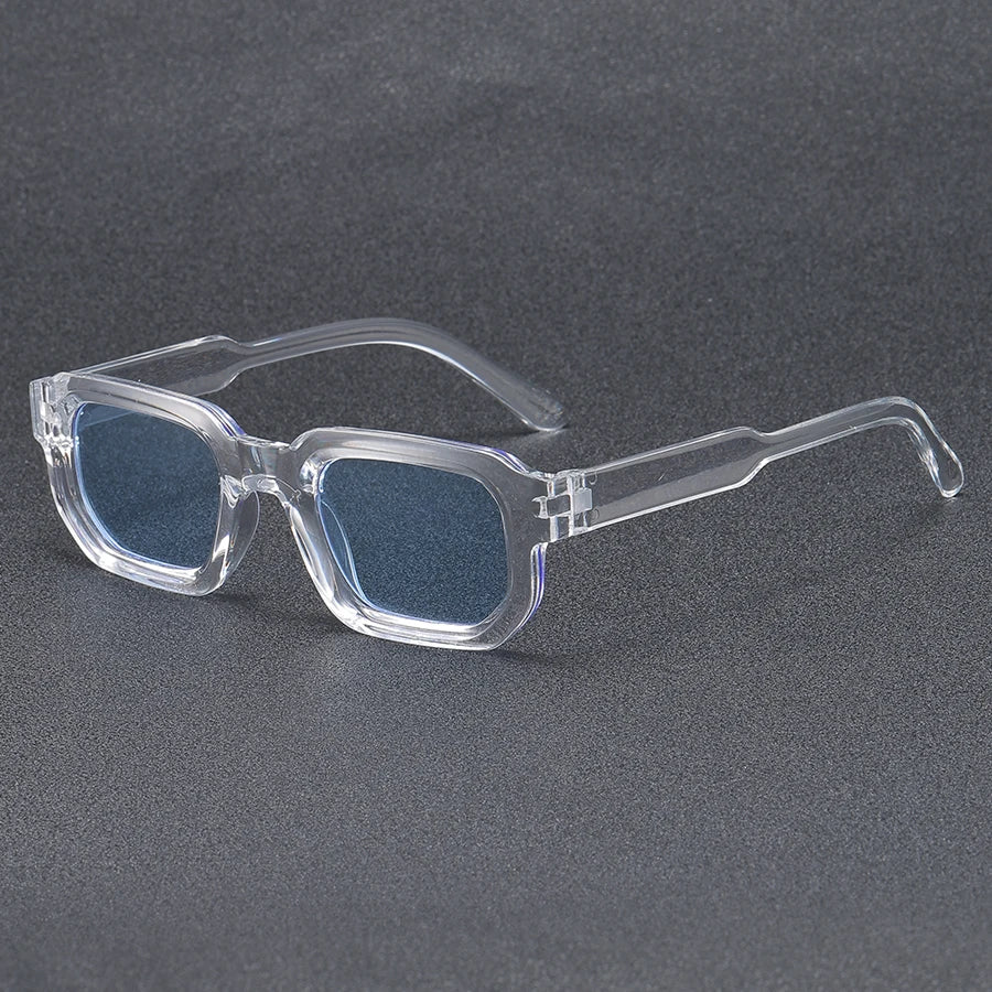 4pcsNew Men Vintage Rectangle Frame Sunglasses Fashion Retro Sun Glasses Luxury Brand Design Glasses UV400 Eyewear Women Goggles