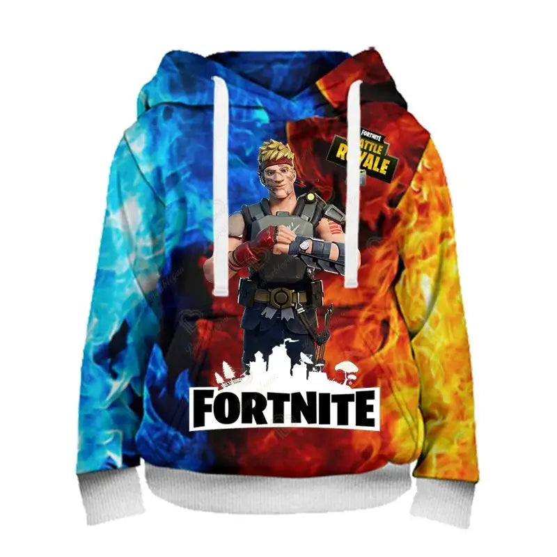 Fortnite Herren-Hoodie, modisches Sweatshirt mit 3D-Print, Battle-Game-Hoodies für Jungen und Mädchen, Hip-Hop, Herren, Freizeit-Oberbekleidung