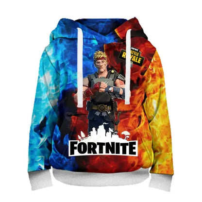 Fortnite Herren-Hoodie, modisches Sweatshirt mit 3D-Print, Battle-Game-Hoodies für Jungen und Mädchen, Hip-Hop, Herren, Freizeit-Oberbekleidung