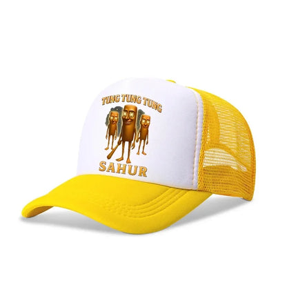 Italian Brainrot Baseball Caps Funny Anime Print Tung Tungtung Sahur Hats Summer Adjustable Fmaliy Headdress Cap Birthday Gifts