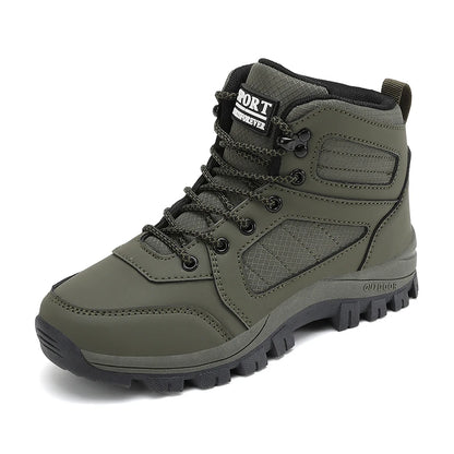 Scarpe sportive da donna bianche, casual, antiscivolo, da corsa, per escursioni all’aperto, arrampicata, impermeabili, traspiranti, con lacci, con suola rialzata