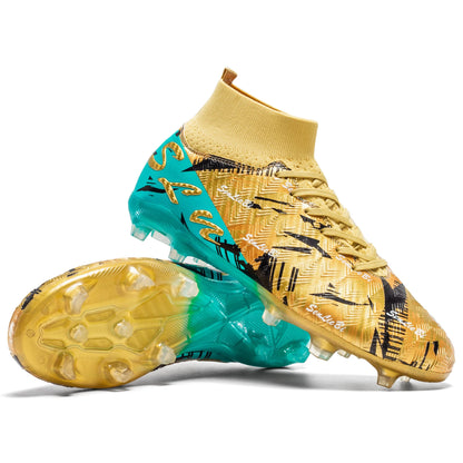 Chaussures de football montantes pour hommes, crampons professionnels pour terrain de football, baskets athlétiques pour adolescents, entraînement de football 2026