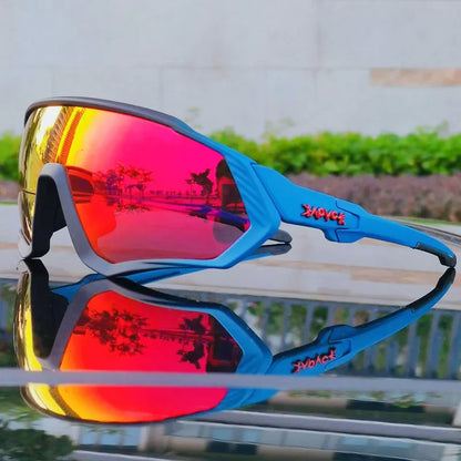 Kapvoe Herren-Marken-Angelbrille, Mountainbike- und Radfahrbrille, Damen-Rennradbrille, Fahrradbrille, Radsportbrille, Oculos Ciclismo