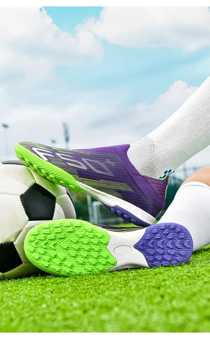 New Men's Soccer Shoes Match Football Boots Sneakers Non-Slip Grass Cleats High-Quality Futsal Indoor Hot-Selling High-Top Outdoor
