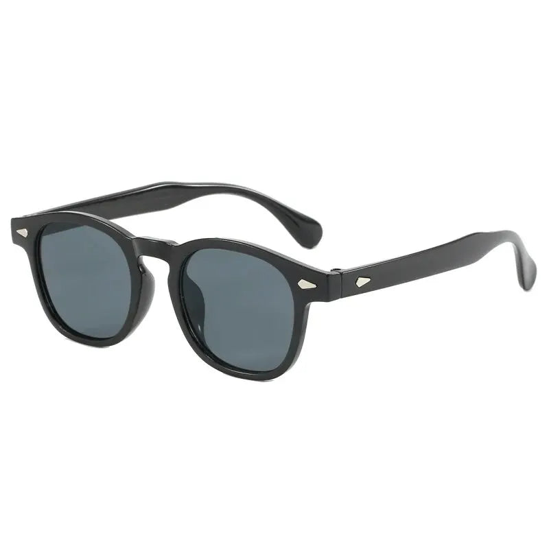 Vintage Oval Classic 4 Small Ding Stylish Decorative Sunglasses for Men and Women