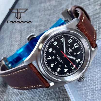 Tandorio 36 mm Fashion 20 BAR automatisk dykar- och pilotklocka för män och kvinnor NH35/PT5000/Miyota8215-urverk safirglas armbandsur med grön luminiscens