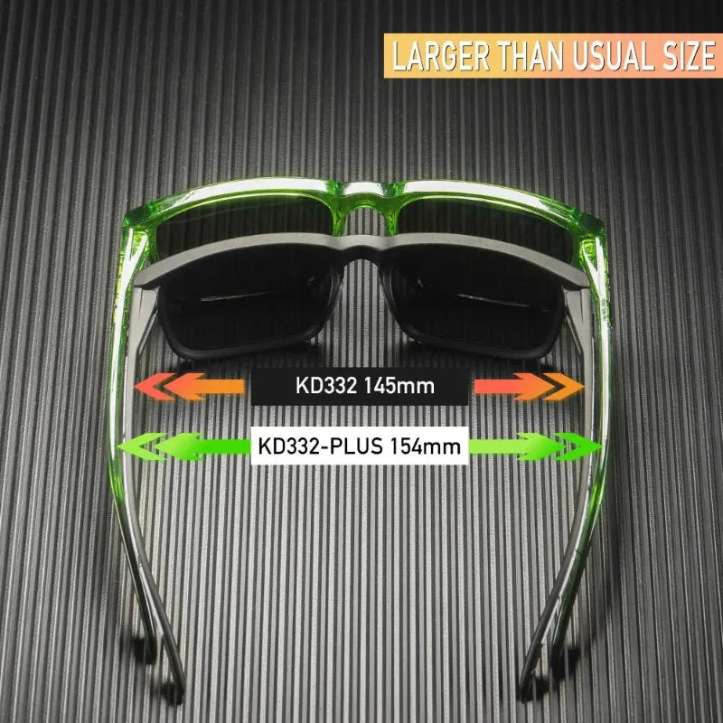 New Colors KDEAM-PLUS Large Size Square Unisex Sunglasses Polarized Photochromic Oversized Sun Glasses Fashion Anti Glare Mirror