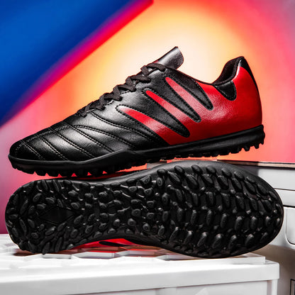 Chaussures de football Sport Essential TF Turf, tissu PU intégré, semelle en caoutchouc antidérapante, résistantes à l'usure, unisexes, décontractées.