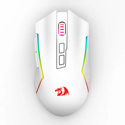 Mysz gamingowa Redragon M693 bezprzewodowa/przewodowa BT & 2.4G Bluetooth 8000 DPI, 3 tryby połączenia, podświetlenie RGB do PC/Mac/Laptopa