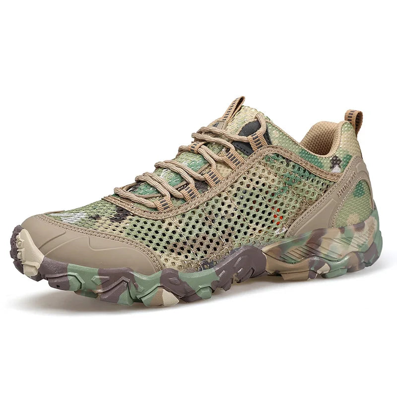 HUMTTO Outdoor Hiking Trekking Mountain Sports Shoes for Men Camping Hunting Walking Breathable Cushioning Man Nonslip Sneakers