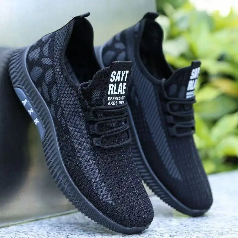 New Summer Men's Shoe Versatile Coconut Shoe Breathable Thin Mesh Casual Slip-On Sports Shoe Comfortable Low Cut round Toe