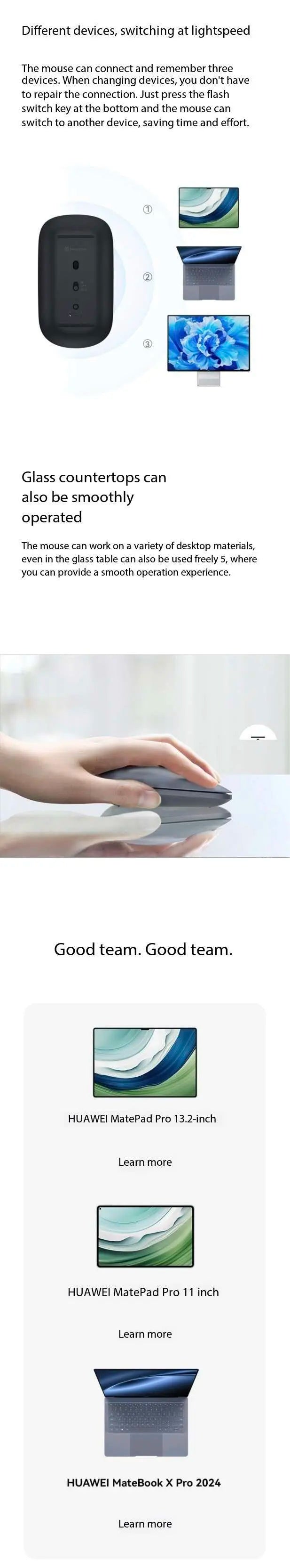 Huawei Wireless Mouse Star Flash Edition CD23-RA mit Computerzubehör und Star Flash NearLink-Technologie