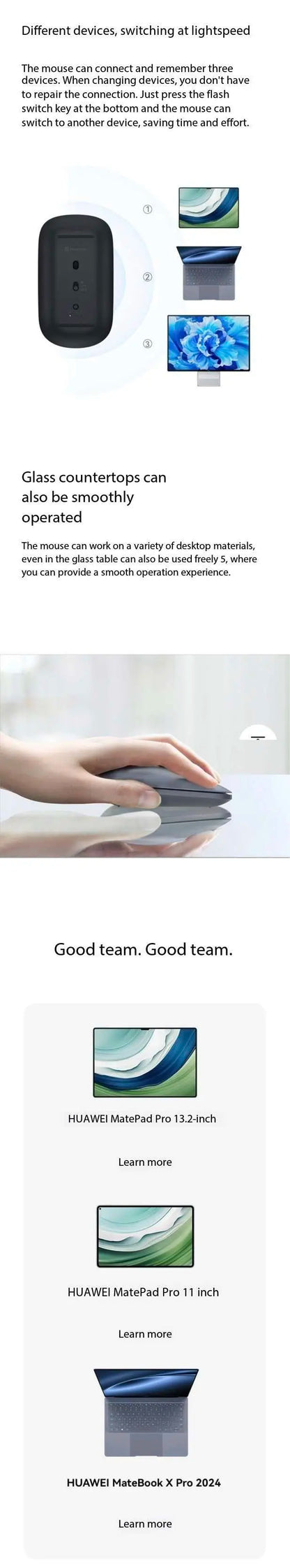 Huawei Wireless Mouse Star Flash Edition CD23-RA mit Computerzubehör und Star Flash NearLink-Technologie
