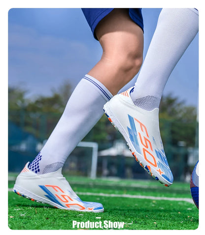 Men's Soccer Shoes Grass Football Boots Ultralight Sport Comfortable Indoor Cleats Non Slip Fg Turf Futsal Adult Non-Slip