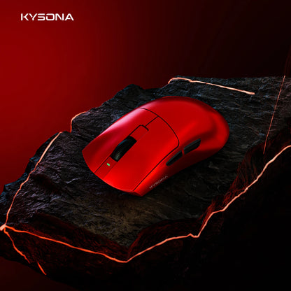 KYSONA Jupiter Series gamingmus – kablede/trådløse mus, 8Khz PAW3950-sensor, Bluetooth, 46g, genopladelig, webdriver til PC og bærbar