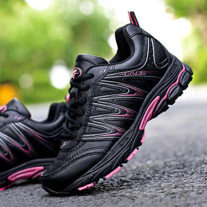 BONA – nowe, modne damskie buty do biegania, sznurowane buty sportowe, buty do joggingu i spacerów na świeżym powietrzu, wygodne trampki dla kobiet