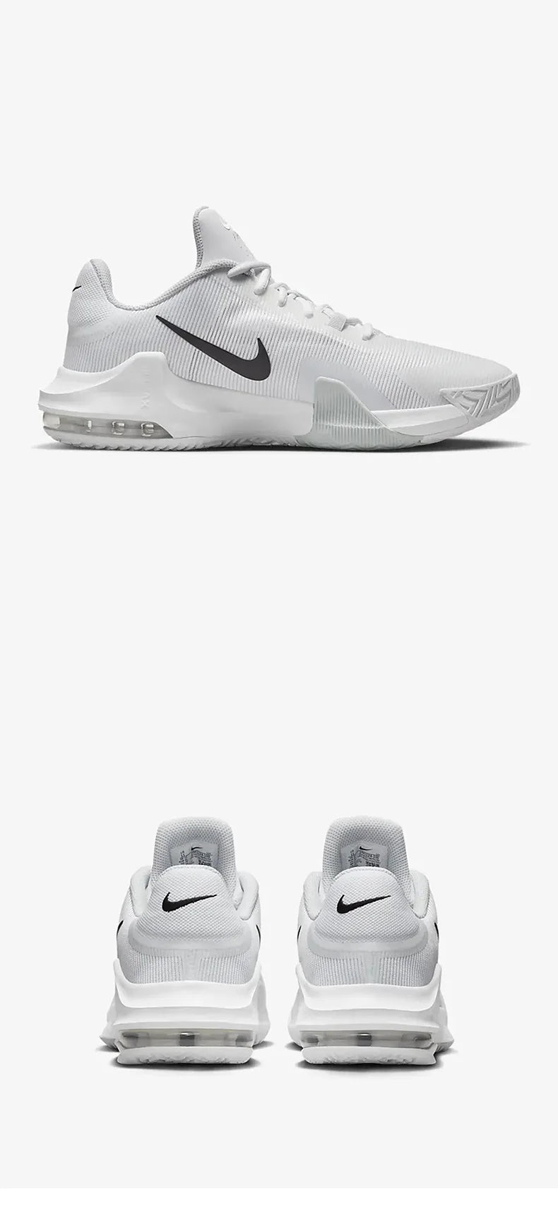 Nike Official Genuine Air Max Impact 4 Men's Cushioned Basketball Shoes DM1124-100
