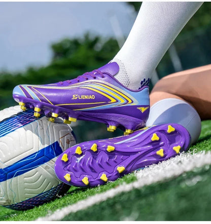 Nouvelles chaussures de football pour hommes, baskets de haute qualité, crampons de futsal pour gazon, chaussures de football d'intérieur très vendues, chaussures d'entraînement antidérapantes pour l'extérieur