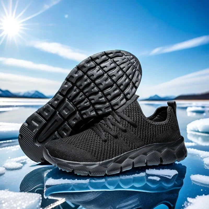Zapatillas deportivas para hombre de malla ligeras; zapatos planos informales para mujer; zapatillas deportivas de running para hombre; zapatillas de tenis blandas y transpirables; zapatillas deportivas para hombre.