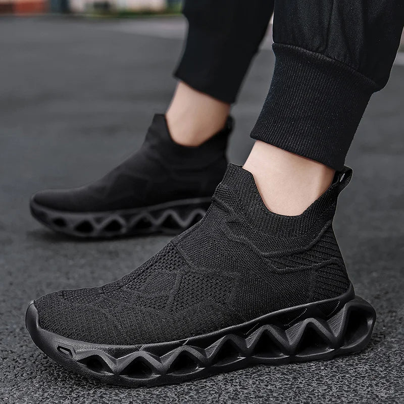 Heren sportschoenen Ultralichte modieuze instapschoenen voor dagelijks wandelen en joggen in de buitenlucht Ademende mesh Comfortabele casual schoenen voor heren