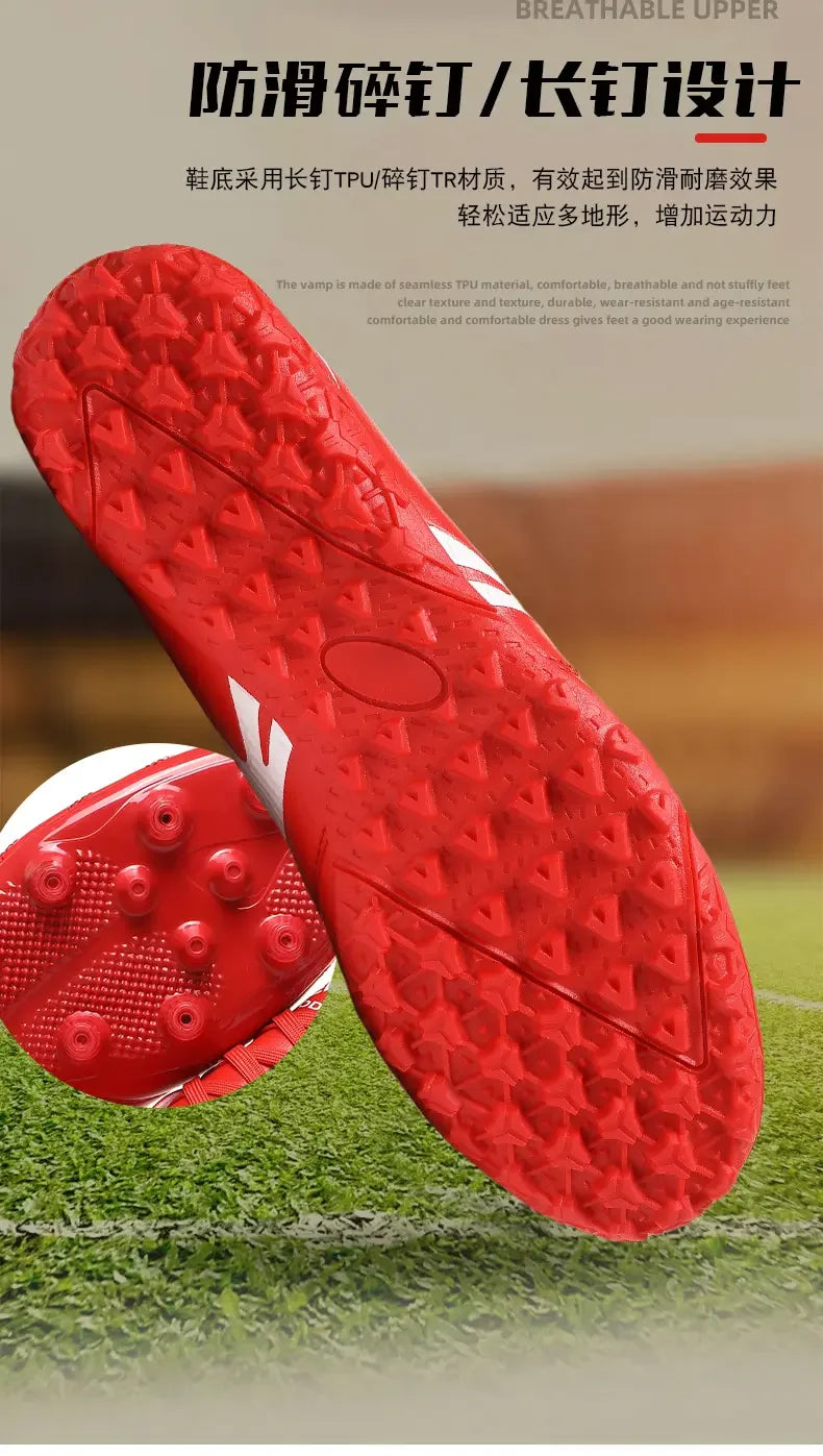 Hybrid Stud Soccer Boots With Durable Anti-slip Performance, Comfy To Wear For Casual Football Exercise And Competitive Games