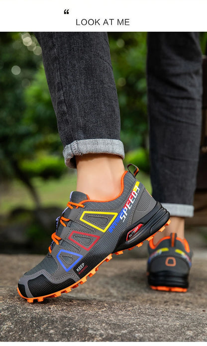 Men's Hiking Shoes Outdoor Sports Lace-Up Hiking Shoes Women's Hiking Sports Non-slip Hunting Tactical Sports Shoes