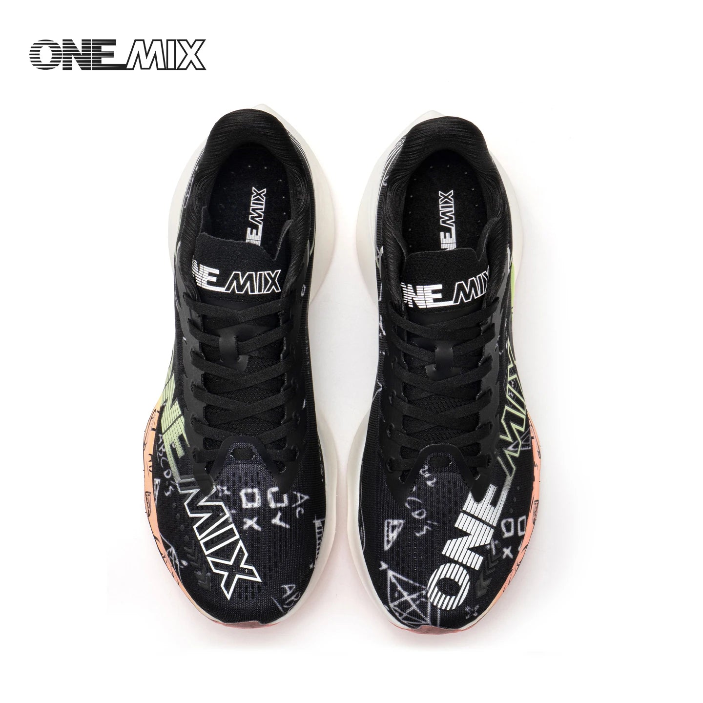ONEMIX-Nylon Carbon Board Marathon Running Racing Shoes, Professional Stable Support, Shock-relief, Ultra-light Rebound Sneaker