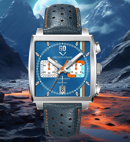 Relojes Hombre Specht & Söhne New Hot Watches Men Luxury Brand Male Japan VK64 Chronograph Trendy Sport Wristatch Waterproof