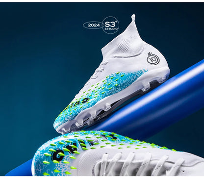 Men Professional Football Shoes Society Cleats Soccer Shoes Original Indoor Football Field Boots Grass Training TF/FG Sneaker