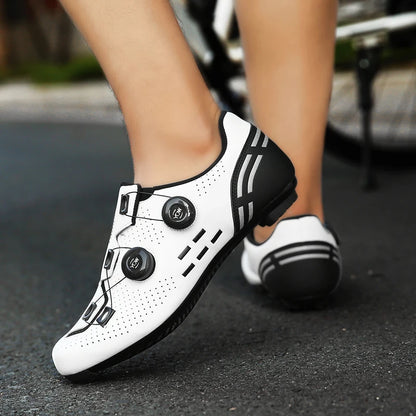 Scarpe da ciclismo di alta qualità da uomo SPD autobloccanti per bici da corsa, scarpe sportive da donna MTB da montagna antiscivolo 36-47