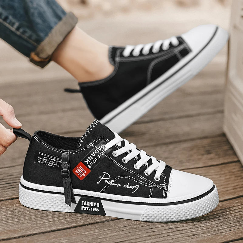 Chaussures de ville décontractées en toile pour hommes, grandes tailles, idéales pour l’été, avec semelle souple et antidérapante, parfaites pour la marche en extérieur, chaussures de sport à la mode pour jeunes, ch