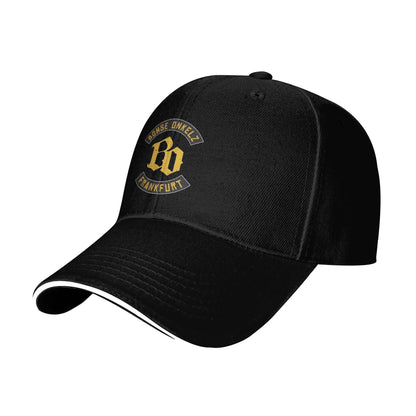 Golden BO Bohse onkelz Germany Band Hiking Baseball Caps Male  Unisex Peaked Cap Female Pool Party Coquette Hat