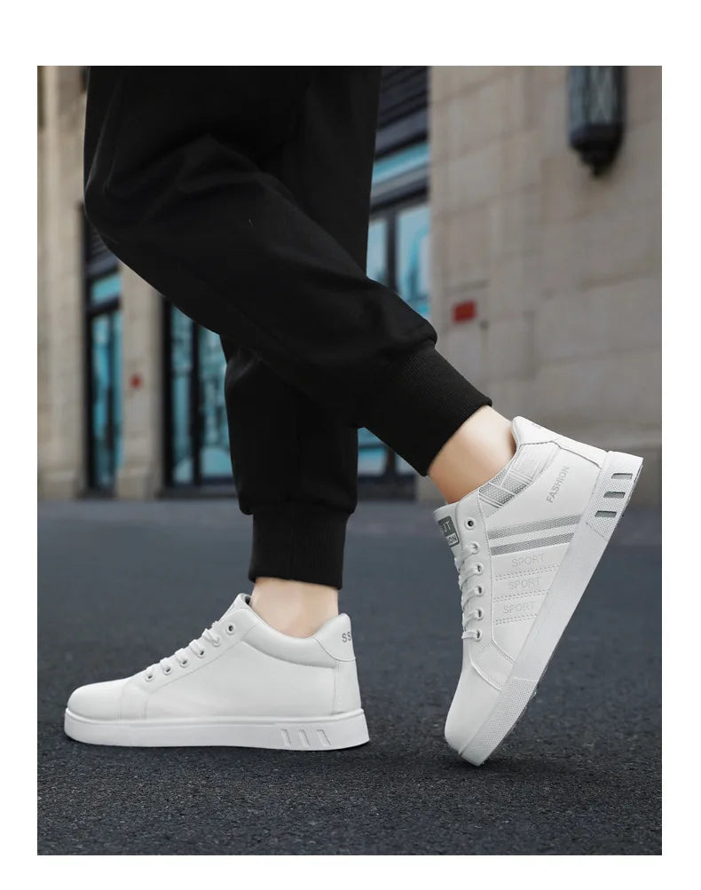 Skateboardsko til mænd 48 Casual høje sneakers til gåture Sportssko Åndbare hiphop-sko Gadesko Chaussure Homme