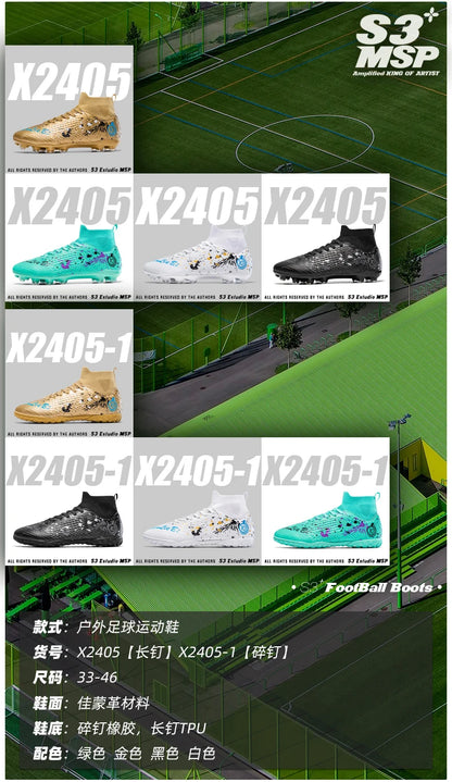 Men Professional Soccer Shoes Non-slip Football Boots Unisex Breathable Futsal Sports New Cleats Drop Shipping Ultralight