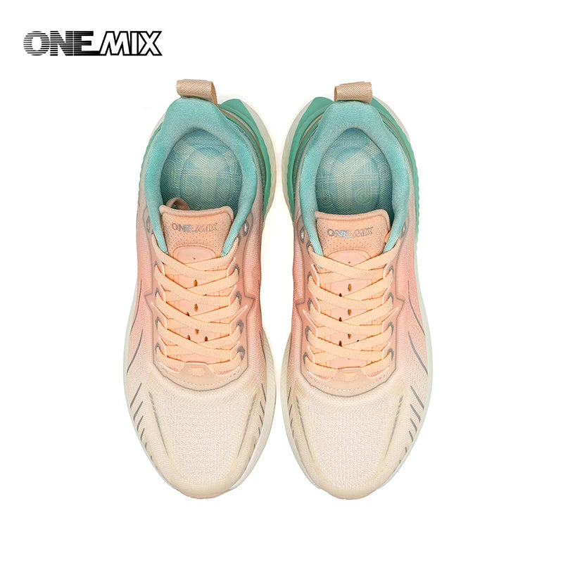 ONEMIX Sneakers da donna, scarpe da corsa traspiranti nere per donna, di marca, spedizione gratuita, scarpe sportive rosa alla moda con ammortizzazione