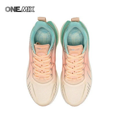 ONEMIX Sneakers da donna, scarpe da corsa traspiranti nere per donna, di marca, spedizione gratuita, scarpe sportive rosa alla moda con ammortizzazione