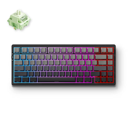 Teclado Mecânico Sem Fios MCHOSE G75 Pro 75% Layout, Montagem Gasket, 5 Camadas de Amortecimento, Retroiluminação RGB, Tri-Mode, Hot Swappable