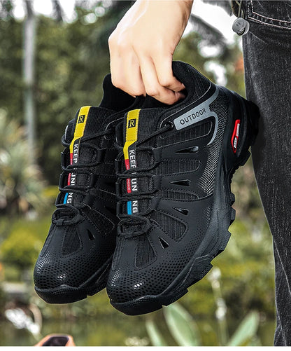 Scarpe da uomo per attività all'aperto - Scarpe da alpinismo antiscivolo da uomo - Calzature da viaggio, escursionismo e avventura - Sneaker casual alla moda