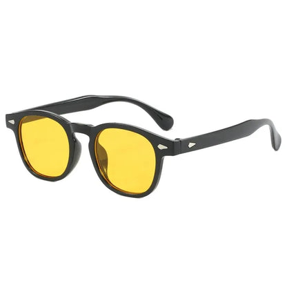 Vintage Oval Classic 4 Small Ding Stylish Decorative Sunglasses for Men and Women