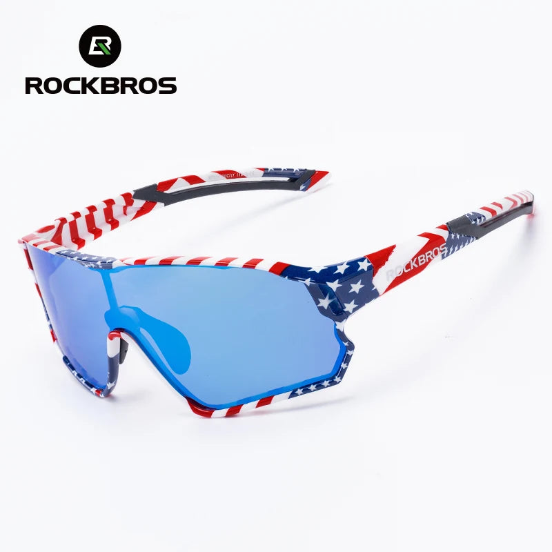 ROCKBROS Occhiali da ciclismo polarizzati fotocromatici per bambini con protezione UV400 Occhiali da sole per sport all'aperto Occhiali da bicicletta MTB per bambini