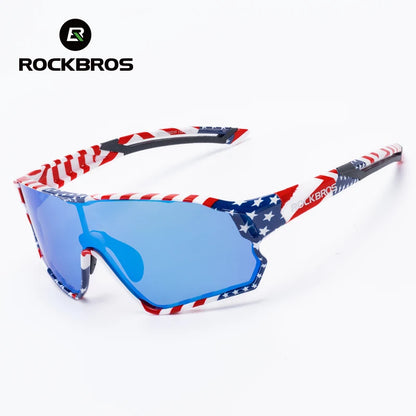 ROCKBROS Occhiali da ciclismo polarizzati fotocromatici per bambini con protezione UV400 Occhiali da sole per sport all'aperto Occhiali da bicicletta MTB per bambini