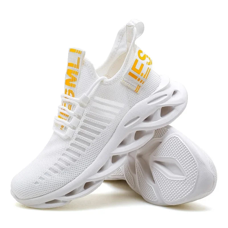 MAEDEF-Baskets confortables et décontractées en maille pour homme, chaussures de course respirantes à plateforme, de sport, de marche et de tennis