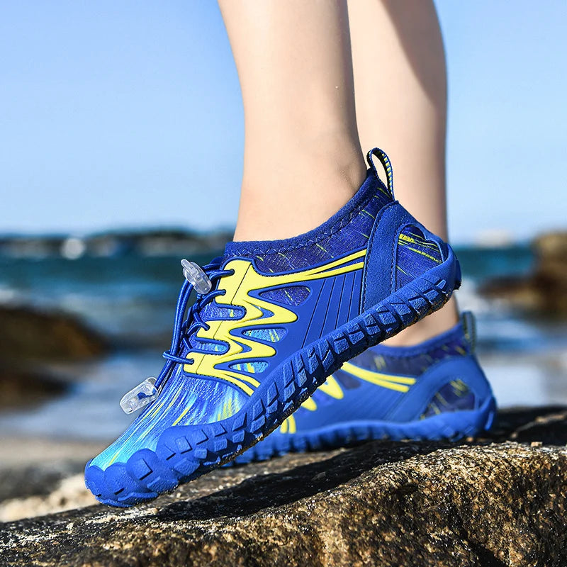 Vattenskor för barn, snabbtorkande strandskor, vattenskor för pojkar och flickor, barfota-sportskor, vadningsskor, sneakers för barn, dykning, fiske, surf-sandaler