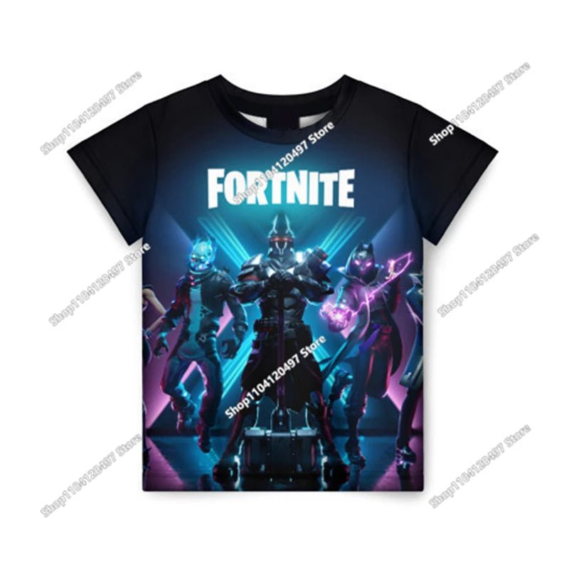 Fortnite T Shirt for Kids Banana Peely T-shirt Men's Women's Tshirt Battle Royale Game T Shirt Harajuku Summer Tops