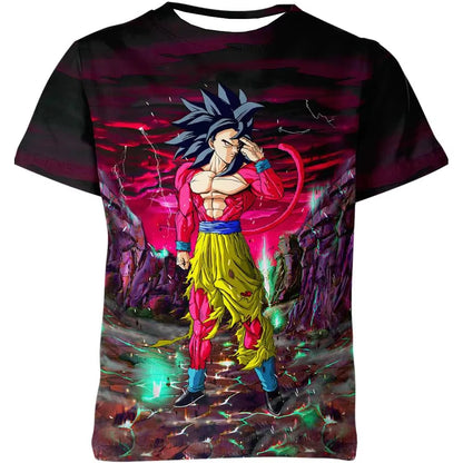 Letní tričko Dragon Ball – dětská trička s motivy anime postav, Goku Super Saiyan – trička pro chlapce, dětská trička s krátkým rukávem, Y2K