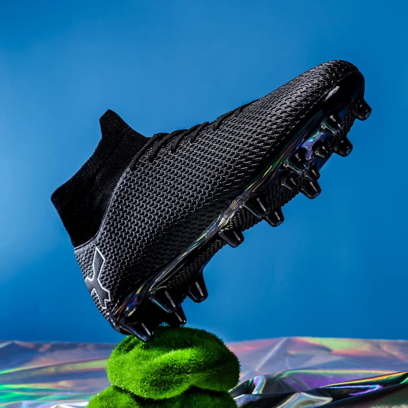 New Unisex Long Spike Football Boots Men Broken Nail Soccer Shoes AG/TF Training Soccer Cleats Sneakers Non-Slip Ankle Shoes