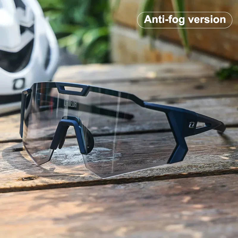 LAMEDA gepolariseerde fietsbril voor op de weg, UV400, mountainbike-zonnebril, fietsbril, sportbril, outdoor-zonnebril, heren, dames