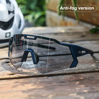 LAMEDA gepolariseerde fietsbril voor op de weg, UV400, mountainbike-zonnebril, fietsbril, sportbril, outdoor-zonnebril, heren, dames