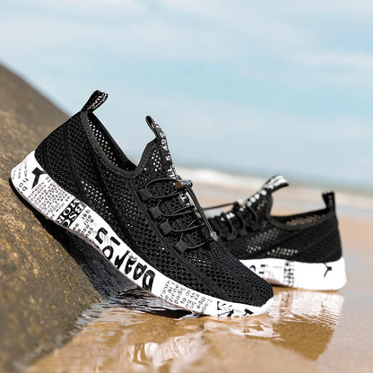 Herren Damen Aqua-Schuhe Watschuhe Wasser stromaufwärts Outdoor-Sport Strand-Sneaker Canyoning Camping Amphibisch Flusswandern Bach